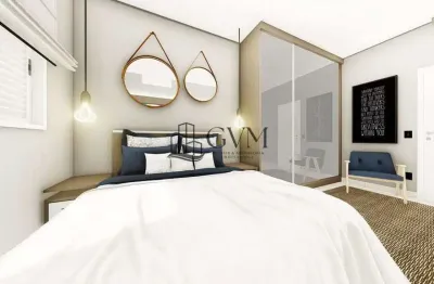 Lançamento no Caiçara, Apartamento com 1 Dormitório e 1 Vaga de Garagem.