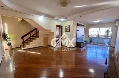 Apartamento duplex com 5 dormitórios para alugar, 206 m² por r$ 4.900,00/mês - vila larsen 1 - londrina/pr