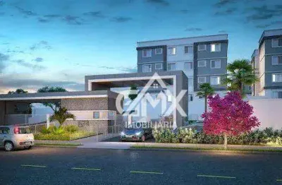 Apartamento com 2 dormitórios à venda, 45 m² por r$ 190.000,00 - colinas - londrina/pr