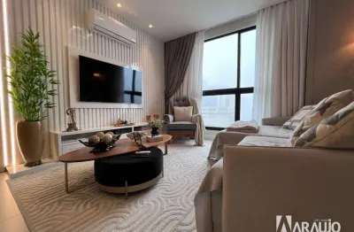 Apartamento mobiliado e equipado com 2 suítes no centro de itajaí