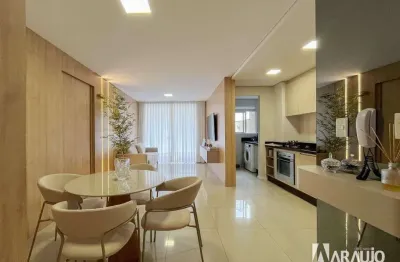 Apartamento diferenciado mobiliado e equipado com 2 suítes no bairro fazenda