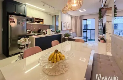 Apartamento semi mobiliado com 1 suíte e 2 dormitórios no centro de itajaí