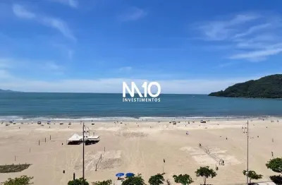 Apartamento frente mar 2 dormitórios mobiliado e reformado