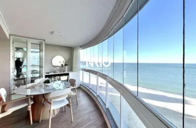 Apartamento frente mar de 3 dormitórios e 2 vagas todo reformado e mibiliado