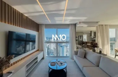 Apartamento eleganza tower quadra mar fg- mobiliado e decorado com vista mar de