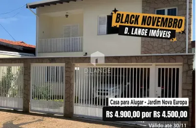 Casa com 4 quartos para alugar na Rua Borda da Mata, 93, Jardim Nova Europa, Campinas
