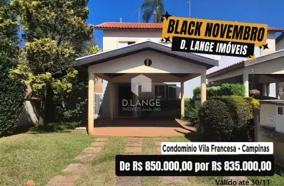 Casa em condomínio à venda no bairro santa cândida em campinas