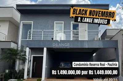 Casa à venda no condomínio reserva real no bairro parque brasil 500 em paulínia