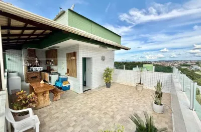 Cobertura, 3 quartos, suíte, bairro cabral contagem