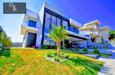 Casa com 4 dormitórios à venda, 330 m² por r$ 5.000.000,00 - condomínio residencial querência - valinhos/sp