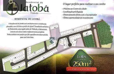 Terreno à venda, 250 m² por r$ 410.000,00 - residencial jatobá - vinhedo/sp