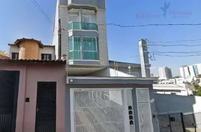 Cobertura de 210m² no bairro jardim santo antônio em santo andré/sp