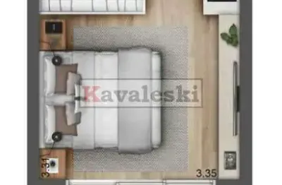 Apartamento com 1 quarto à venda na rua ettore lantieri, --, sacomã, são paulo, 28 m2 por r$ 370.000