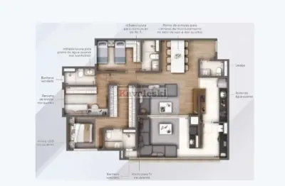 Apartamento com 3 quartos à venda na avenida doutor gentil de moura, --, ipiranga, são paulo, 119 m2 por r$ 1.485.000