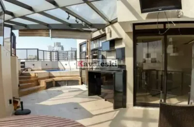 Cobertura 230 metros com 3 suites e 3 vagas mobiliada na rua chaga santos - saúde.
