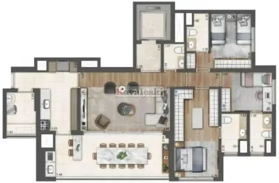 Apartamento com 3 quartos à venda na Rua Charles Astor, --, Jardim Aurélia, São Paulo