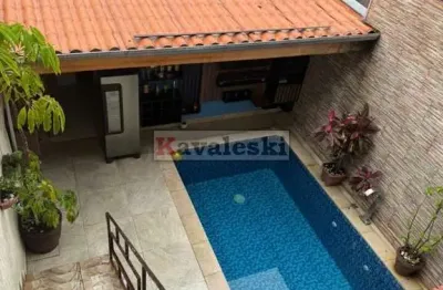 ** sobrado com piscina a venda no bairro campestre (região do jabaquara).