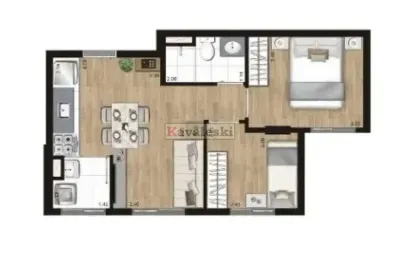 Apartamento com 2 quartos à venda na avenida deputado rubens granja, --, vila vermelha, são paulo, 38 m2 por r$ 245.000