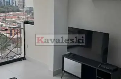 Locação de apartamento mobiliado de 1 quarto , 1 vaga , lazer completo na vila olimpia.