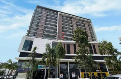 Quarto e sala com garagem com vista privilegiada para av. presidente costa e silva.