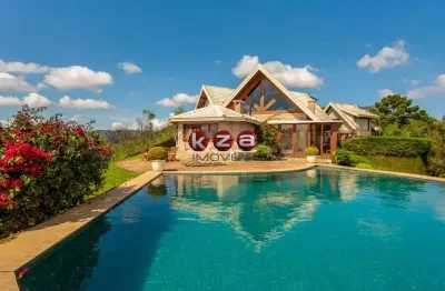 Espetacular mansão de luxo no condomínio florestal clube em campos do jordão - 5 quartos, 5 suítes, 3 salas, 7 banheiros, 13 vagas - 655m²