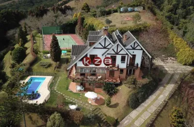 Casa de luxo em condomínio: 5 quartos, 5 suítes, 4 salas e mais - venda em descansópolis, campos do jordão-sp