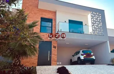 Espetacular casa em condomínio à venda em valinhos-sp  3 quartos, 3 suítes, 3 salas  condomínio le village  287m²