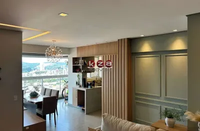 Apartamento à venda em valinhos-sp, edifício miami: 3 quartos, 2 suítes,  2 vagas, 110m², vista panorâmica.