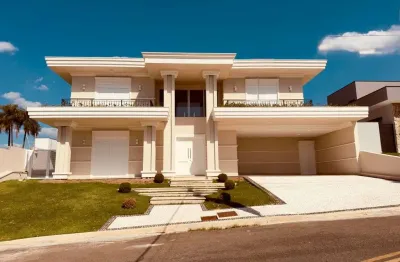 Casa a venda em condomínio de alto padrão em valinhos-sp, 4 suítes, 6 banheiros, piscina, 4 vagas, 437m².