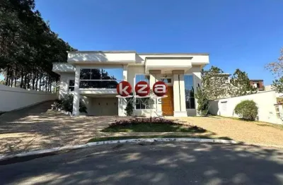 Venda de casa em condomínio de luxo em valinhos-sp,  4 suítes, 3 salas, gourmet e piscina, 3 vagas, 516m².