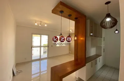 Apartamento para locação de alto padrão em valinhos-sp: 3 quartos, 1 suíte, 2 salas, 2 banheiros, 2 vagas de garagem.