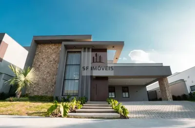 Belíssima casa térrea de 456m², 4 suítes, à venda no residencial saint patrick