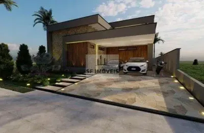 Belíssima casa térrea à venda, 243m², 3 suítes, no alphaville nova esplanada 3