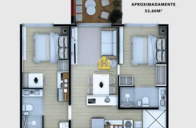 Apartamento com 2 suítes à venda, 53 m² por R$ 428.328 - Petrópolis - Natal/RN