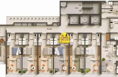 Apartamento com 1 dormitório à venda, 28 m² por R$ 323.955,42 - Capim Macio - Natal/RN