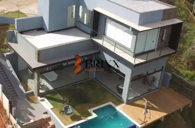 Casa alto padrão com 04 quartos vista  para represa - paraíso de igaratá