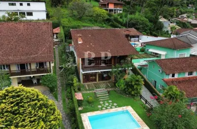 Casa em condomínio para venda em teresópolis, carlos guinle, 4 dormitórios, 3 suítes, 6 banheiros, 4 vagas