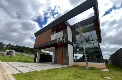 Casa em condomínio fechado com 3 quartos à venda na rua comendador orlando ceccon, 1111, butiatumirim, colombo por r$ 2.990.000