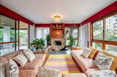 Apartamento 4 dormitórios, suite, de frente com sacada, 3 vagas de garagem, bairro higienópolis - porto alegre