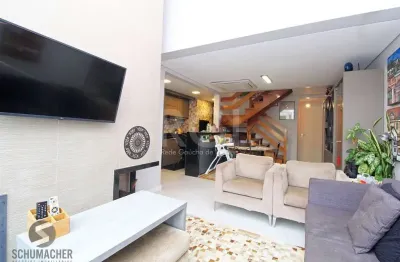 Cobertura para venda - 106.84m², 3 dormitórios, sendo 2 suites, petrópolis