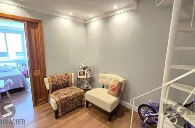 Cobertura de 90m² - 3 dormitórios, 2 banheiros, terraço com churrasqueira e 1 vaga de garagem no bom jesus