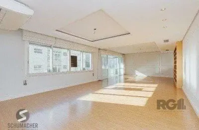 Vende-se luxuoso apartamento 3 quartos c/ suíte, dependência de empregada, gabinete, 2 vagas cobertas - 283m² - moinhos de vento