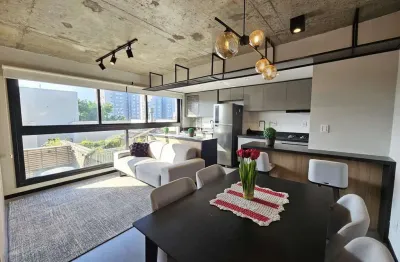 Studio mobiliado | 43m2 privativos | lindo e ensolarado | menino deus