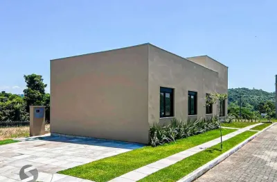 Casa térrea com 100m² privativo, em condomínio fechado na estrada jorge pereira nunes