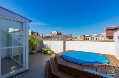 Cobertura 1 dorm à venda rua vicente da fontoura, santana - porto alegre