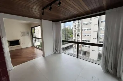 Apartamento de 2 quartos, churrasqueira, lareira e garagem no bairro bela vista