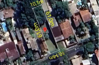 Excelente terreno localizado. o lote com medidas de 10,50 metros de testada por 62,0 metros de comprimento, totalizando 646,80m2.
