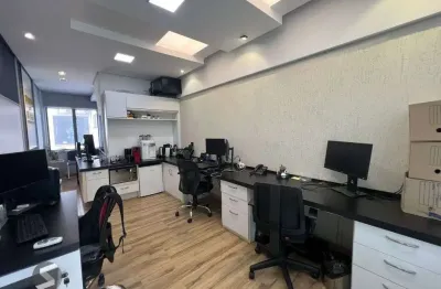 Conjunto comercial semi mobiliado com sacada para venda/aluguel petrópolis - porto alegre/rs