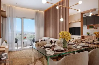 Apartamento novo, 2 dorm com sacada e churrasqueira e 2 vagas - Jardim Planalto