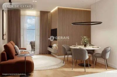 Apartamento à venda, 2 quartos, 1 suíte, 1 vaga, ipiranga - divinópolis/mg